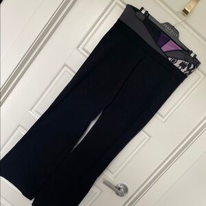 Lululemon Black and Purple Wide Leg Pants